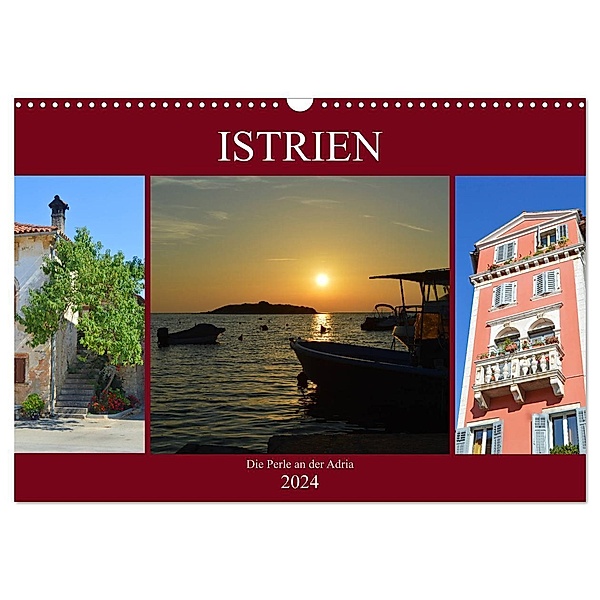 Istrien - Die Perle an der Adria (Wandkalender 2024 DIN A3 quer), CALVENDO Monatskalender, Sascha Stoll
