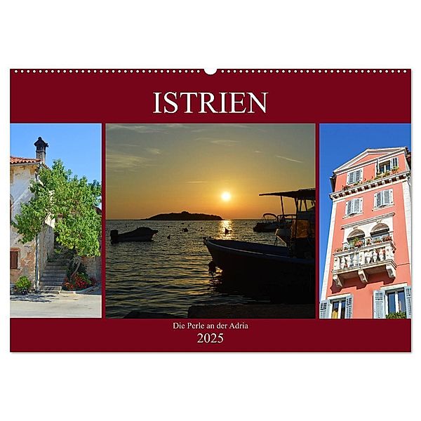 Istrien - Die Perle an der Adria (Wandkalender 2025 DIN A2 quer), CALVENDO Monatskalender, Calvendo, Sascha Stoll