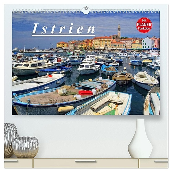 Istrien (hochwertiger Premium Wandkalender 2024 DIN A2 quer), Kunstdruck in Hochglanz, LianeM