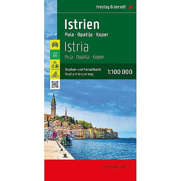 Istrien, Straßen- und Freizeitkarte 1:100.000, freytag & berndt