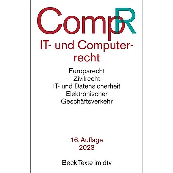 IT- und Computerrecht CompR, Jochen Schneider