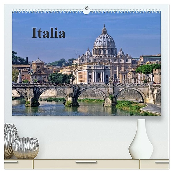 Italia (hochwertiger Premium Wandkalender 2024 DIN A2 quer), Kunstdruck in Hochglanz, LianeM