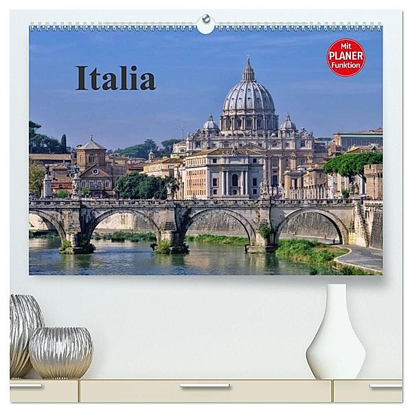 Italia (hochwertiger Premium Wandkalender 2025 DIN A2 quer), Kunstdruck in Hochglanz, Calvendo, LianeM