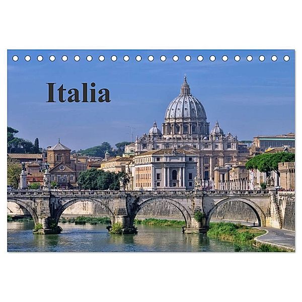 Italia (Tischkalender 2024 DIN A5 quer), CALVENDO Monatskalender, LianeM