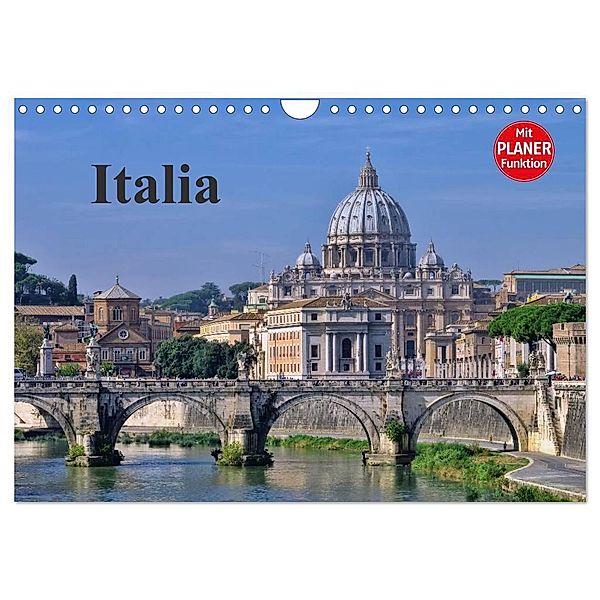 Italia (Wandkalender 2024 DIN A4 quer), CALVENDO Monatskalender, LianeM