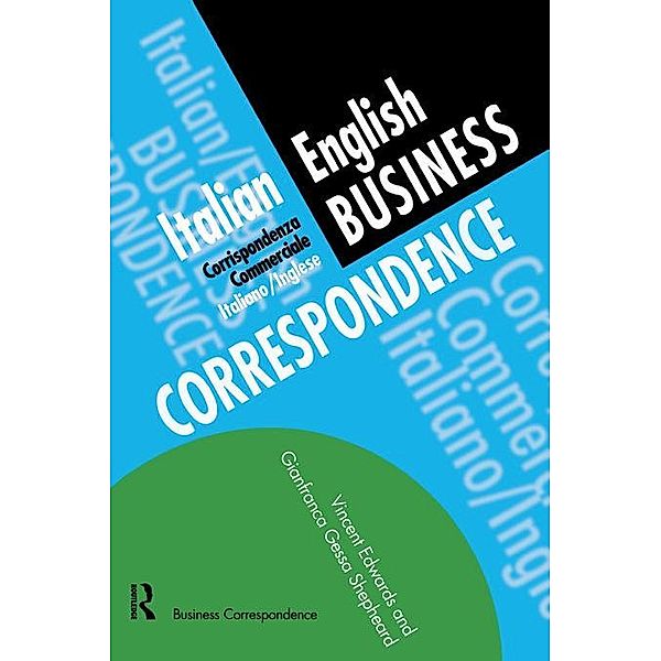 Italian/English Business Correspondence, Vincent Edwards, Gianfranca Gessa Shepheard