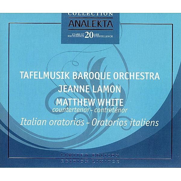 Italian Oratorios, J. Lamon, M. White, Tmbo