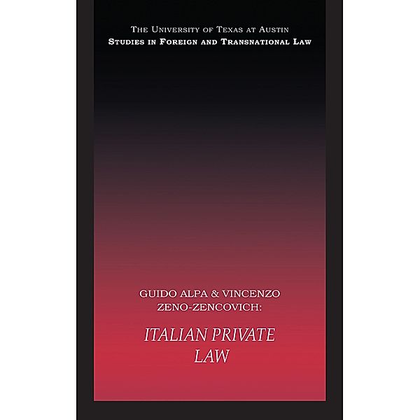 Italian Private Law, Guido Alpa, Vincenzo Zeno-Zencovich