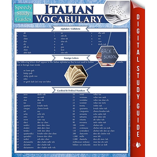 Italian Vocabulary (Speedy Study Guides) / Dot EDU, Speedy Publishing