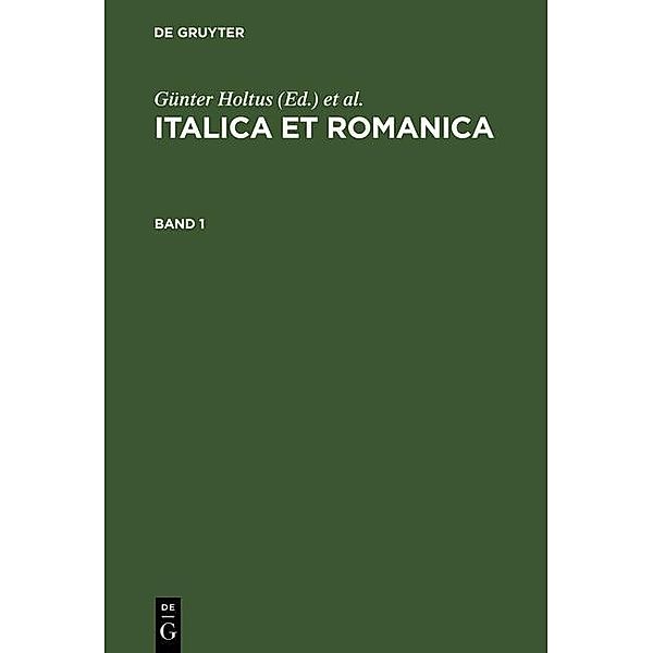 Italica et Romanica