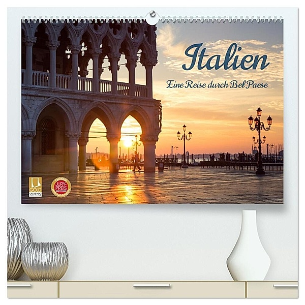 Italien - Eine Reise durch Bel Paese (hochwertiger Premium Wandkalender 2024 DIN A2 quer), Kunstdruck in Hochglanz, Matteo Colombo