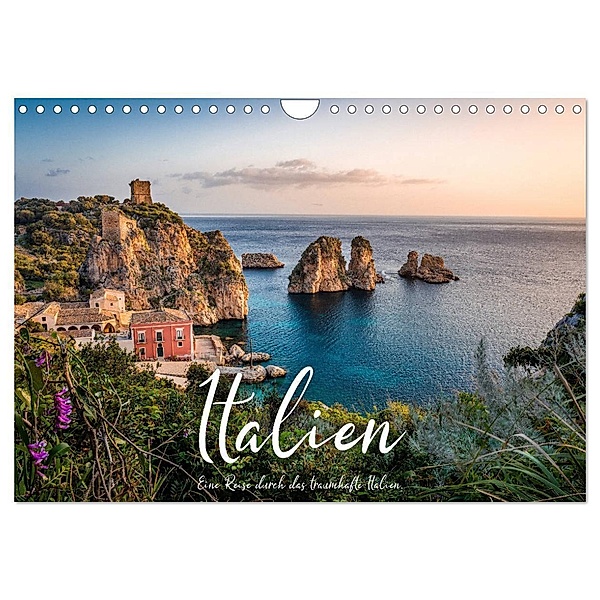 Italien - Eine Reise durch das traumhafte Italien. (Wandkalender 2025 DIN A4 quer), CALVENDO Monatskalender, Calvendo, Benjamin Lederer