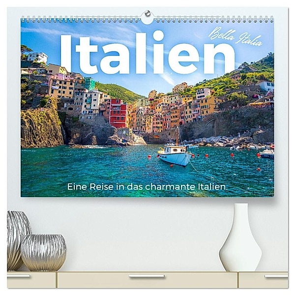Italien - Eine Reise in das charmante Italien. (hochwertiger Premium Wandkalender 2024 DIN A2 quer), Kunstdruck in Hochglanz, M. Scott