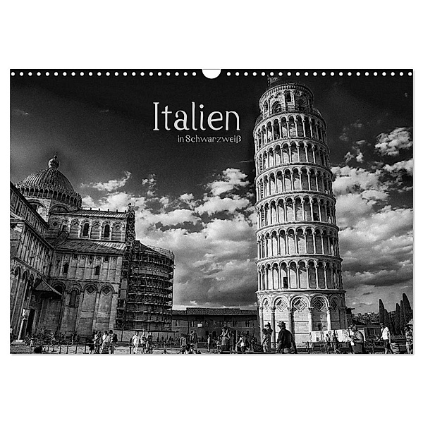 Italien in Schwarzweiß (Wandkalender 2024 DIN A3 quer), CALVENDO Monatskalender, Sergej Dimmel