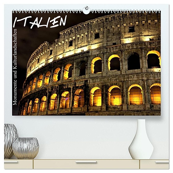 Italien - Monumente und Kulturlandschaften (hochwertiger Premium Wandkalender 2024 DIN A2 quer), Kunstdruck in Hochglanz, Juergen Schonnop