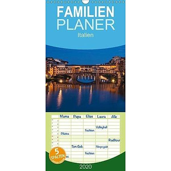 Italien, Terminplaner - Familienplaner hoch (Wandkalender 2020 , 21 cm x 45 cm, hoch), Gunter Kirsch