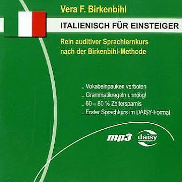 Italienisch für Einsteiger, MP3-CD, Vera F. Birkenbihl