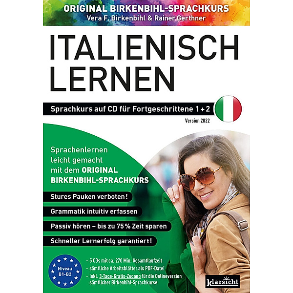 Italienisch lernen für Fortgeschrittene 1+2 (ORIGINAL BIRKENBIHL),Audio-CD, Vera F. Birkenbihl, Rainer Gerthner, Original Birkenbihl Sprachkurs