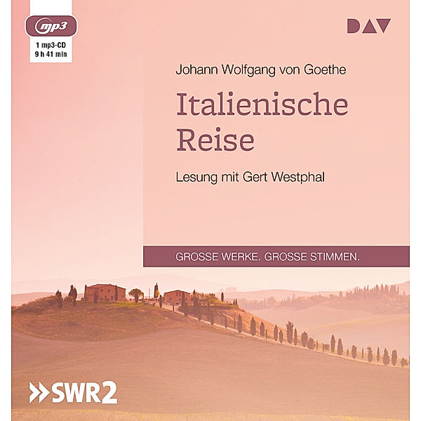 Italienische Reise,1 Audio-CD, 1 MP3, Johann Wolfgang von Goethe