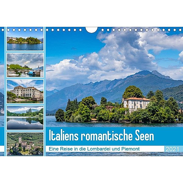 Italiens romantische Seen (Wandkalender 2021 DIN A4 quer), Ursula Di Chito