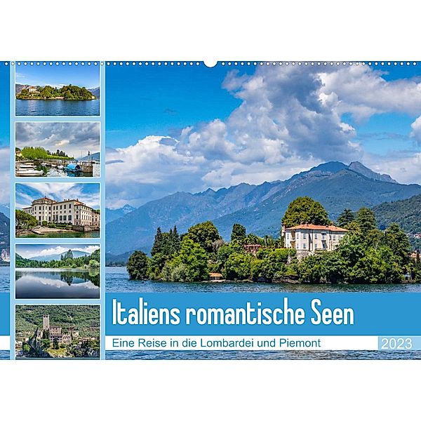 Italiens romantische Seen (Wandkalender 2023 DIN A2 quer), Ursula Di Chito