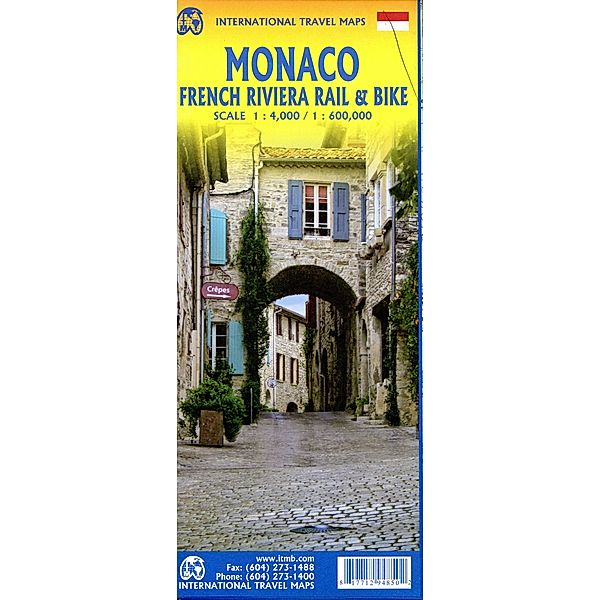 ITM Touristische Karte / Monaco & French Riviera