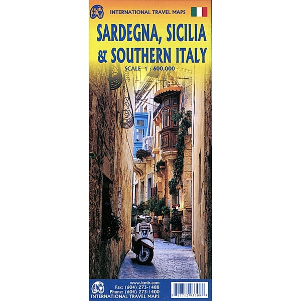 ITM Touristische Karte / Southern Italy, Sardinia,
