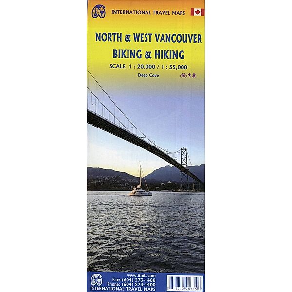 ITM Travel Reference Map / North & West Vancouver Biking Hiking Map