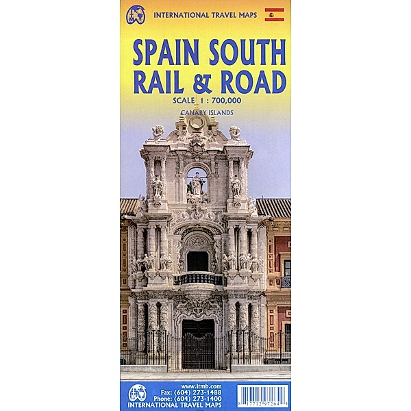 ITM Travel Reference Map / Spain South Rail an Road