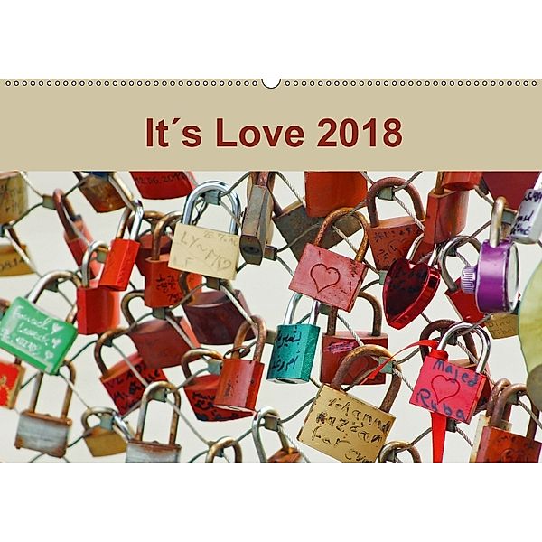 It's Love 2018 (Wandkalender 2018 DIN A2 quer), Ines Meyer