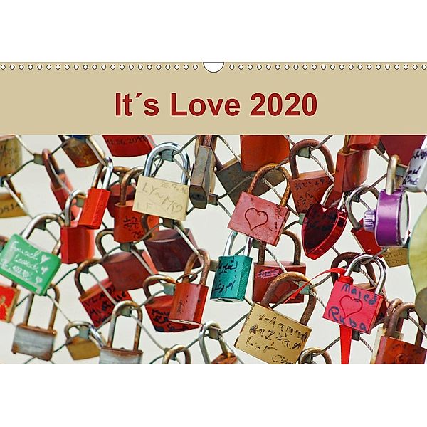 It's Love 2020 (Wandkalender 2020 DIN A3 quer), Ines Meyer
