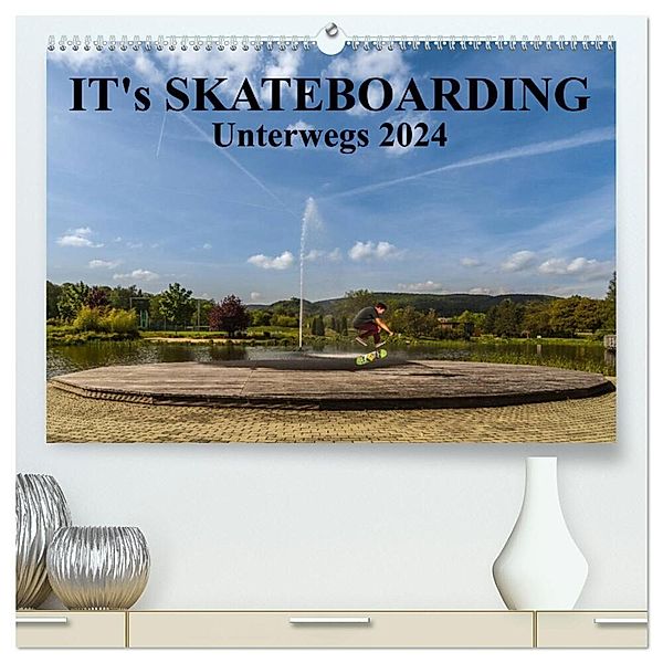 it's Skateboarding - Unterwegs (hochwertiger Premium Wandkalender 2024 DIN A2 quer), Kunstdruck in Hochglanz, Michael Wenk