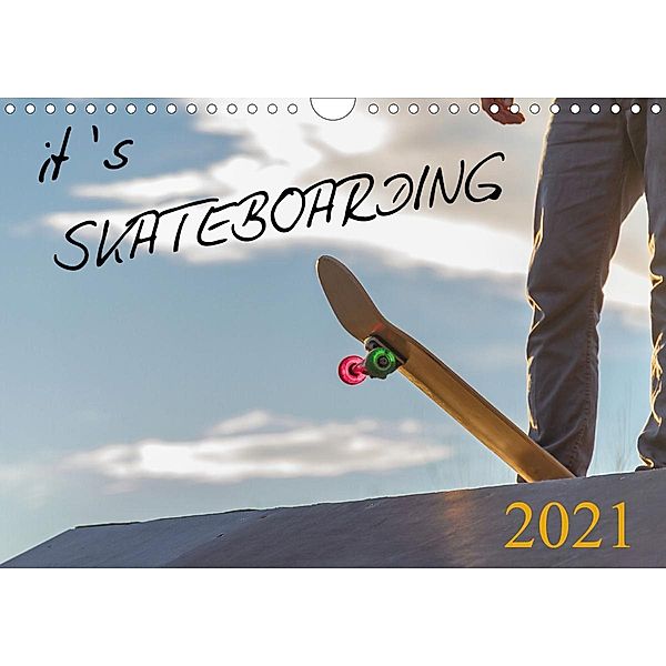 it's SKATEBOARDING (Wandkalender 2021 DIN A4 quer), Michael Wenk