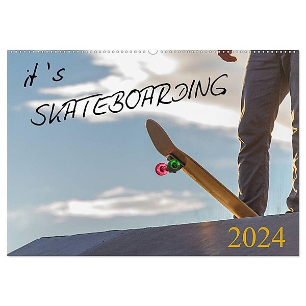 it's SKATEBOARDING (Wandkalender 2024 DIN A2 quer), CALVENDO Monatskalender, Michael Wenk