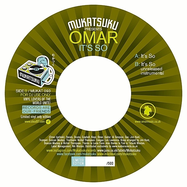 It'S So (Ltd. Hand Numbered 7 Edition), Omar S