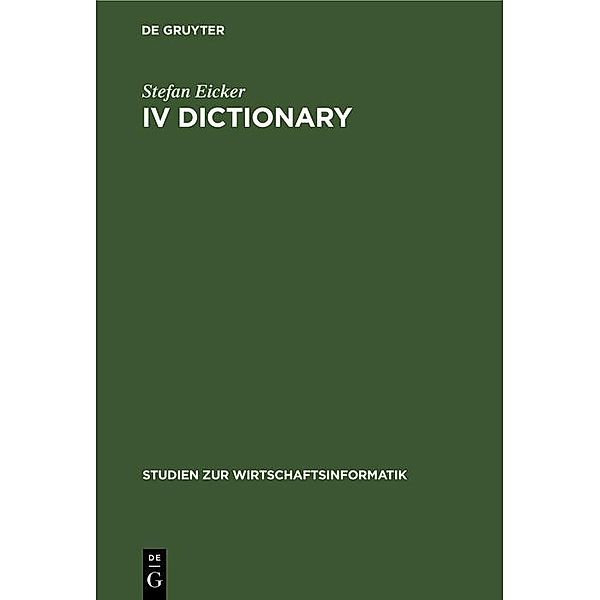 IV Dictionary, Stefan Eicker