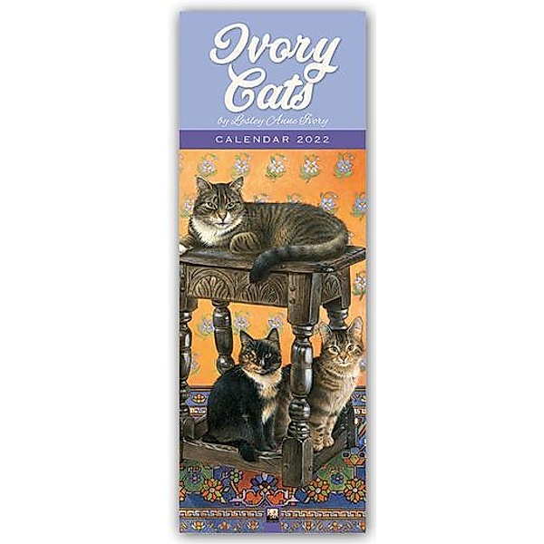 Ivory Cats - Gemalte Katzen 2022, Lesley A. Ivory