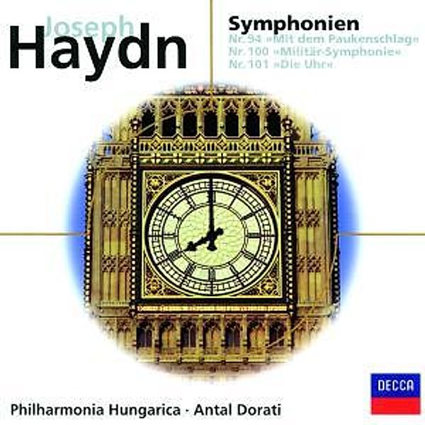 J. Haydn - Symphony H.1 No.94 Surprise & No.100 Military & No.101 The Clock, Antal Dorati, Phh