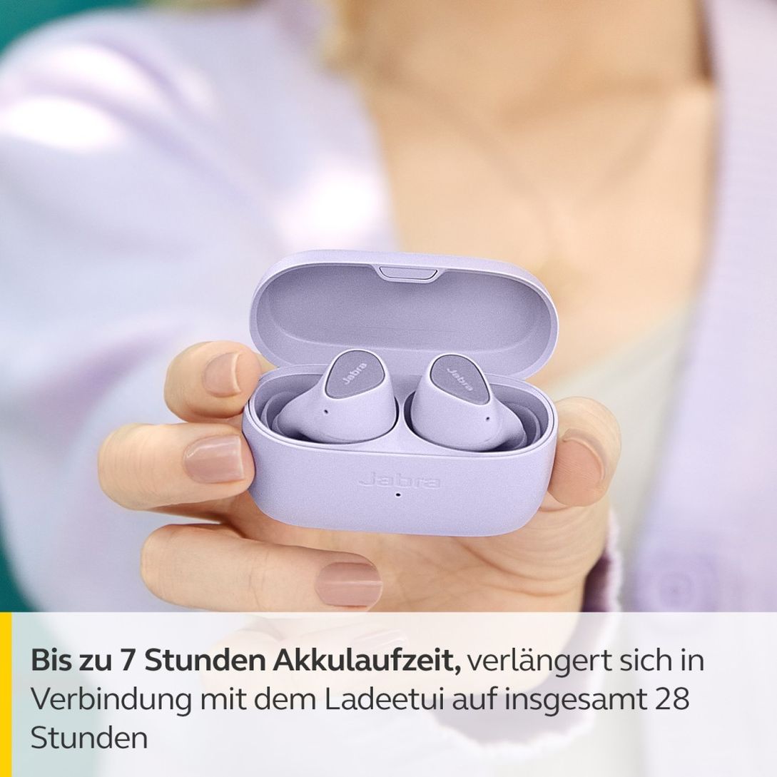 Jabra In-Ear-Bluetooth®-Kopfhörer Elite 3 mit Geräuschisolierung, Lila