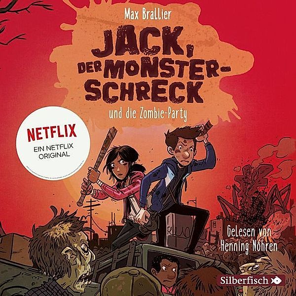 Jack, der Monsterschreck 2: Jack, der Monsterschreck, und die Zombie-Party,2 Audio-CD, Max Brallier