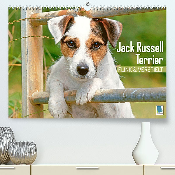 Jack Russell Terrier: flink und verspielt (Premium, hochwertiger DIN A2 Wandkalender 2023, Kunstdruck in Hochglanz), Calvendo