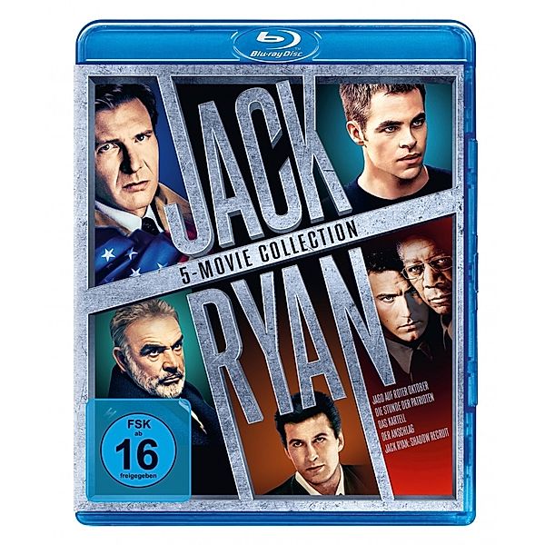 Jack Ryan - 5-Movie Collection, Morgan Freeman Alec Baldwin Harrison Ford