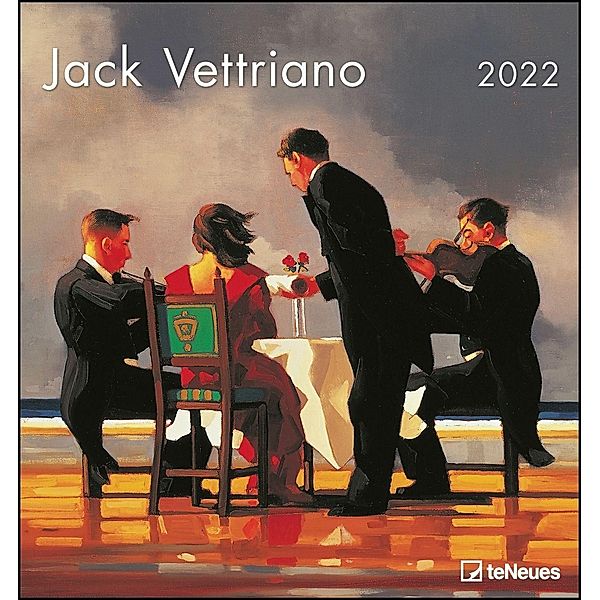 Jack Vettriano 2022 - Kunst-Kalender - Wand-Kalender - 45x48