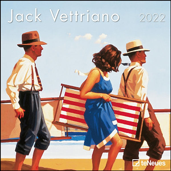Jack Vettriano 2022 - Wand-Kalender - Broschüren-Kalender - 30x30 - 30x60 geöffnet - Kunst-Kalender