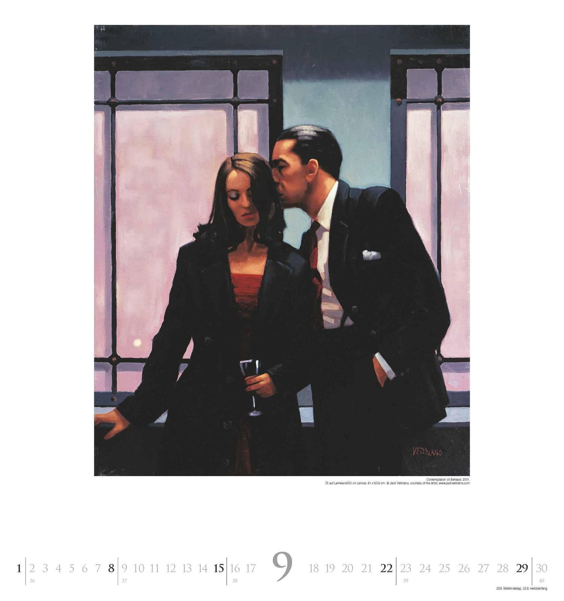 Jack Vettriano 2024 45x48 Kalender bei Weltbild.de bestellen