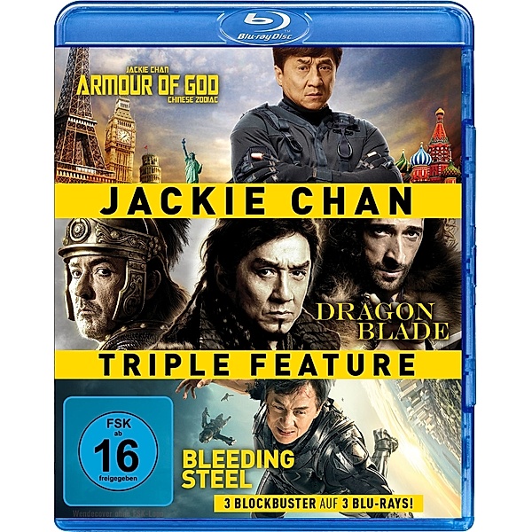Jackie Chan Triple Feature BLU-RAY Box, Jackie Chan, John Cusack, Adrien Brody, Oliver Platt