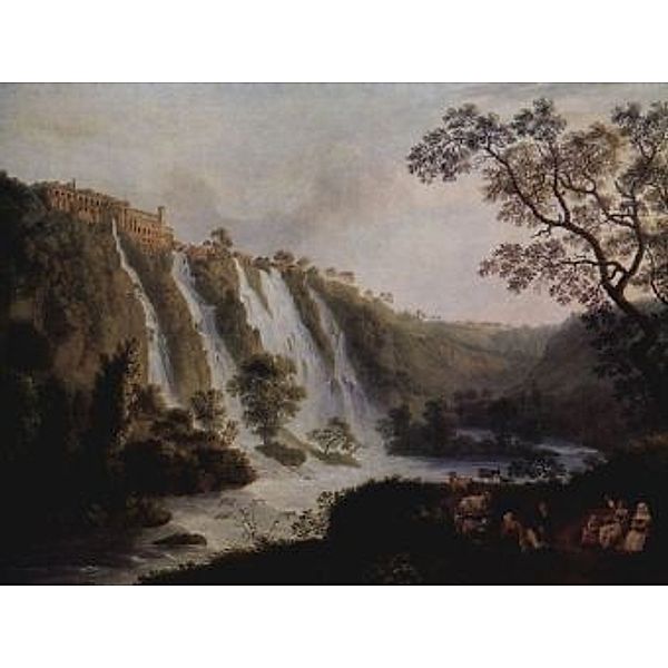 Jacob Philipp Hackert - Villa des Maecenas mit den Wasserfällen in Tivoli - 2.000 Teile (Puzzle)