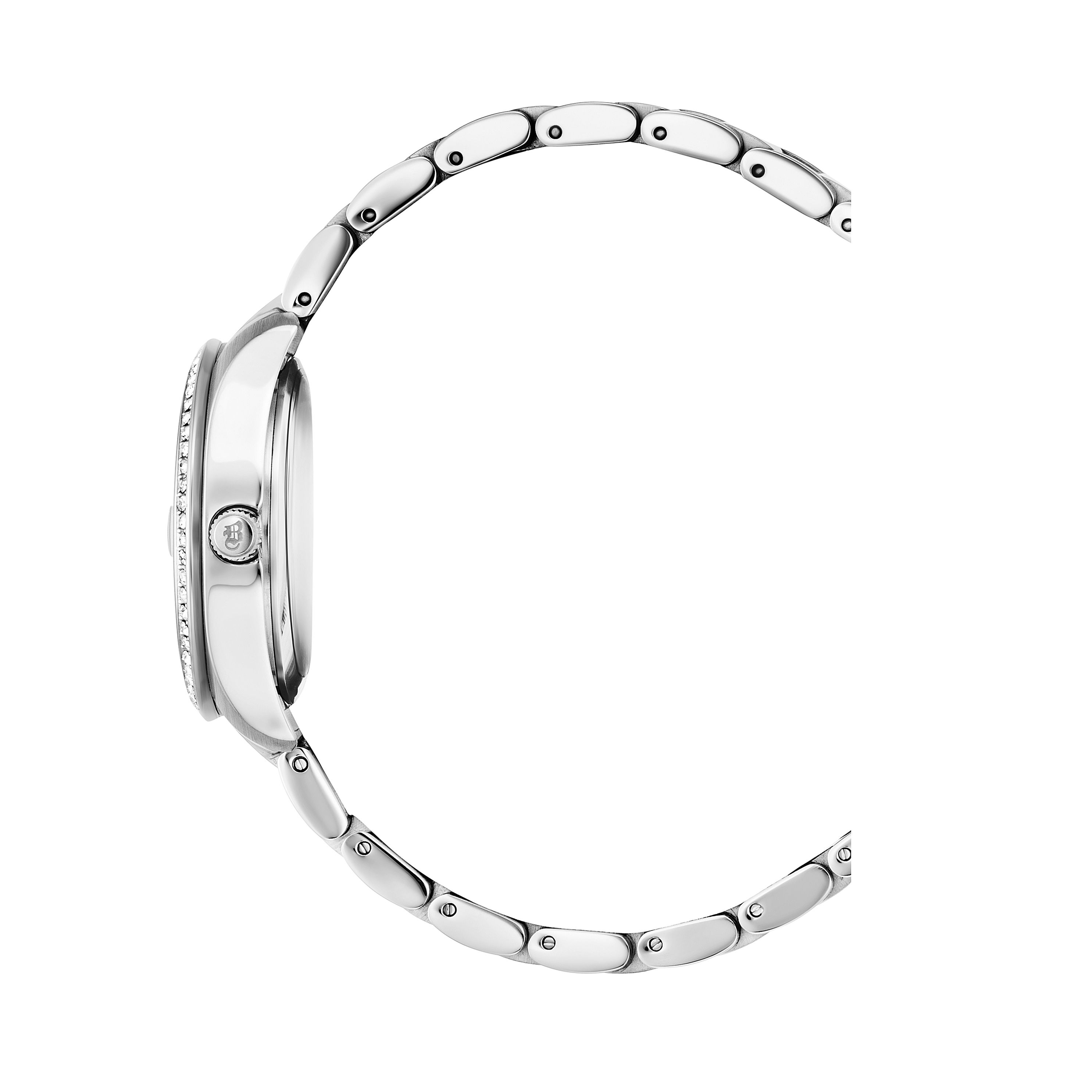 Jacques du Manoir Damen Armband Uhr Edelstahl Zirkonia 21cm Quarzwerk  Mineralglas | Weltbild.de