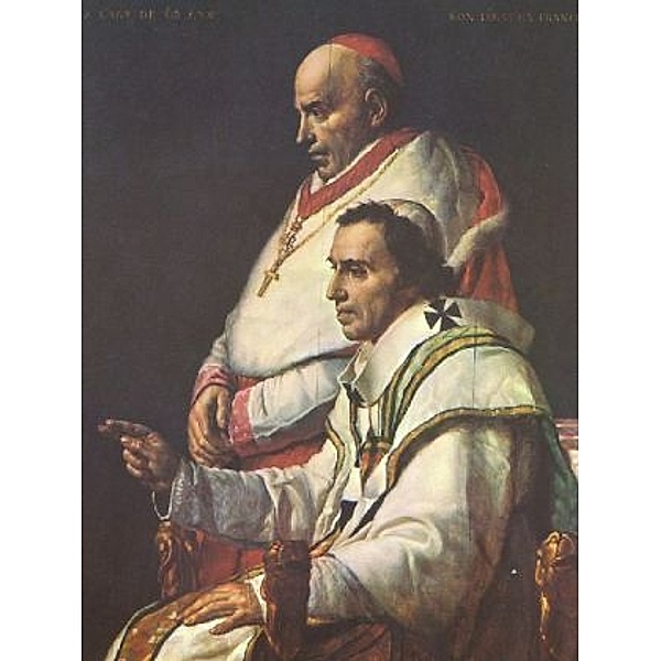 Jacques-Louis David - Porträt des Papstes Pius VII. und des Kardinals Caprara - 100 Teile (Puzzle)