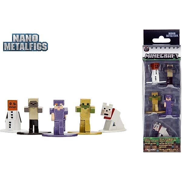 Jada Minecraft Nanofigs 1.65 5-Pack